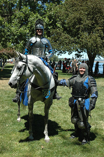 Ann and Pepper, and Jen as squire