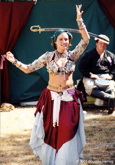 Fatima dances at the Canterbury Faire Kent WA