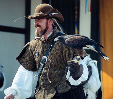 Falconer at the Renaissance Pleasure Faire in Vacaville